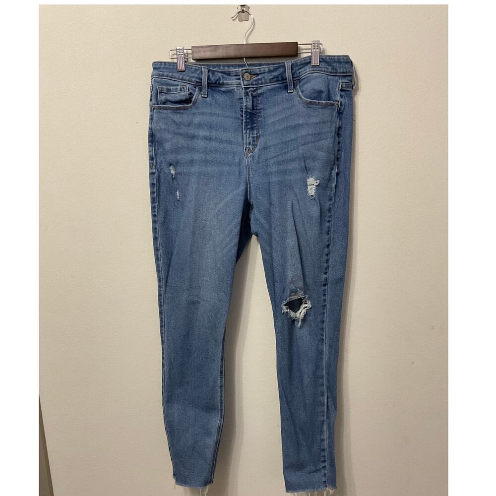 Old Navy Women's Rockstar High Rise Super Skinny Jeans Sz 14